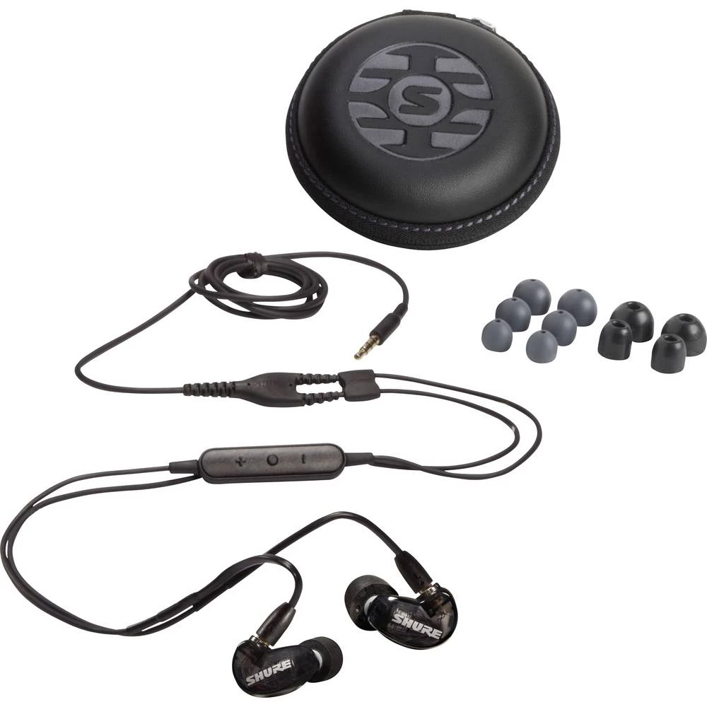 Shure AONIC 215 UNI in ear slušalice u ušima crna slika