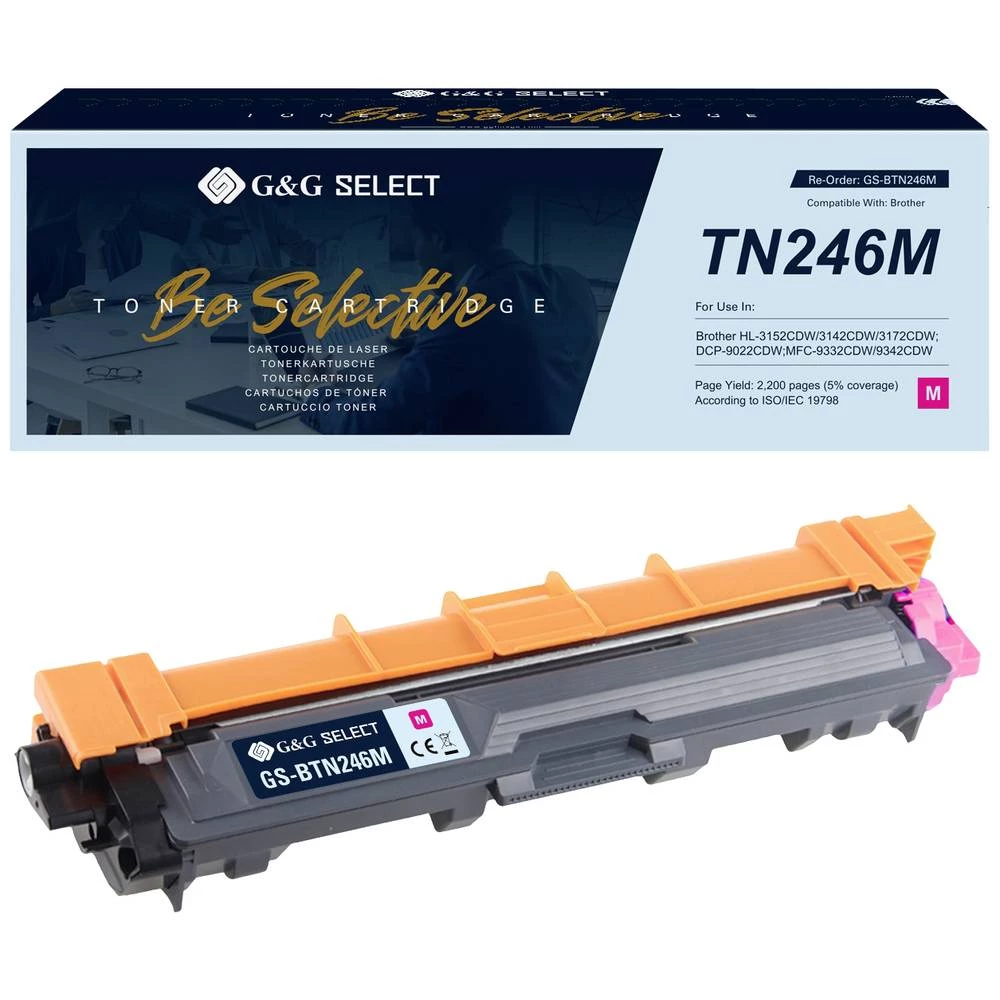 G&G toner zamijenjen Brother TN-246M kompatibilan  purpurno crven  TN-246M GS-BTN246M slika