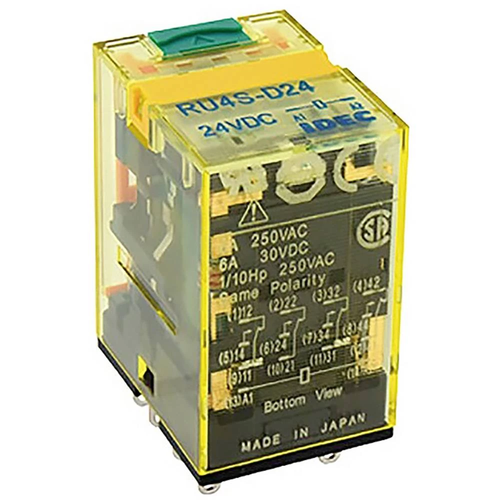 Idec RU Series industrijski relej Nazivni napon: 220 V/AC Prebacivanje struje (maks.): 6 A 1 kom. slika