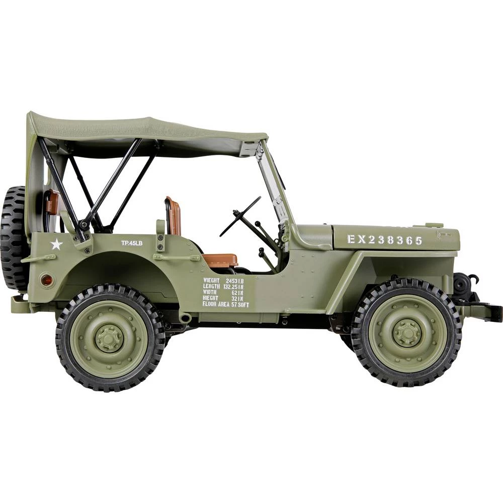 Amewi Jeep Willys MB Scale Crawler s četkama 1:14 RC model automobila električni crawler pogon na sva četiri kotača (4wd slika