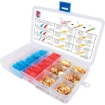 Sortiment plosnatih utikača Crvena, Plava boja, Prozirna, Mjedena TRU COMPONENTS 7560508 320 Dijelovi