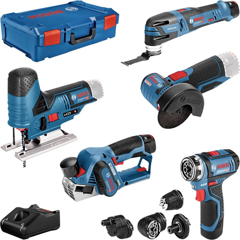 Bosch Professional 5 tool KIT + GBA + GAL + XL-boxx 0615A0017D univerzalno set alata u kovčegu 10-dijelni slika