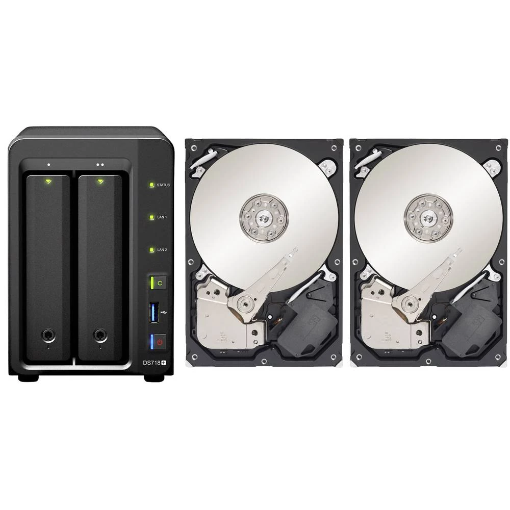 NAS server 4 TB Synology DiskStation DS718+-4TB-FR 2 Bay slika