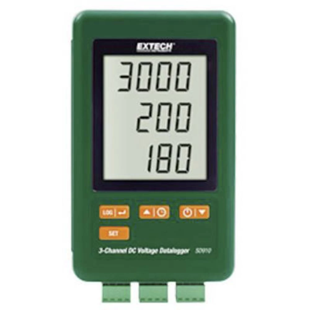 Uređaj za pohranu podataka napona Extech SD910 Mjerena veličina Napon 0.0001 Do 3 V Kalibriran po Tvornički standard (vlastiti) slika