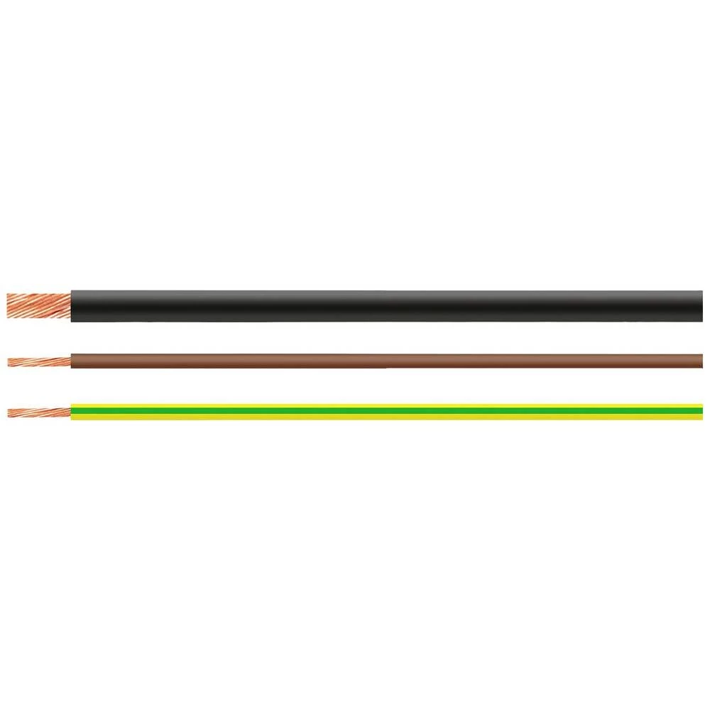 HELU 51416-100 pojedinačna žica H07Z-K 1 x 6 mm² crveno-bijela 100 m slika