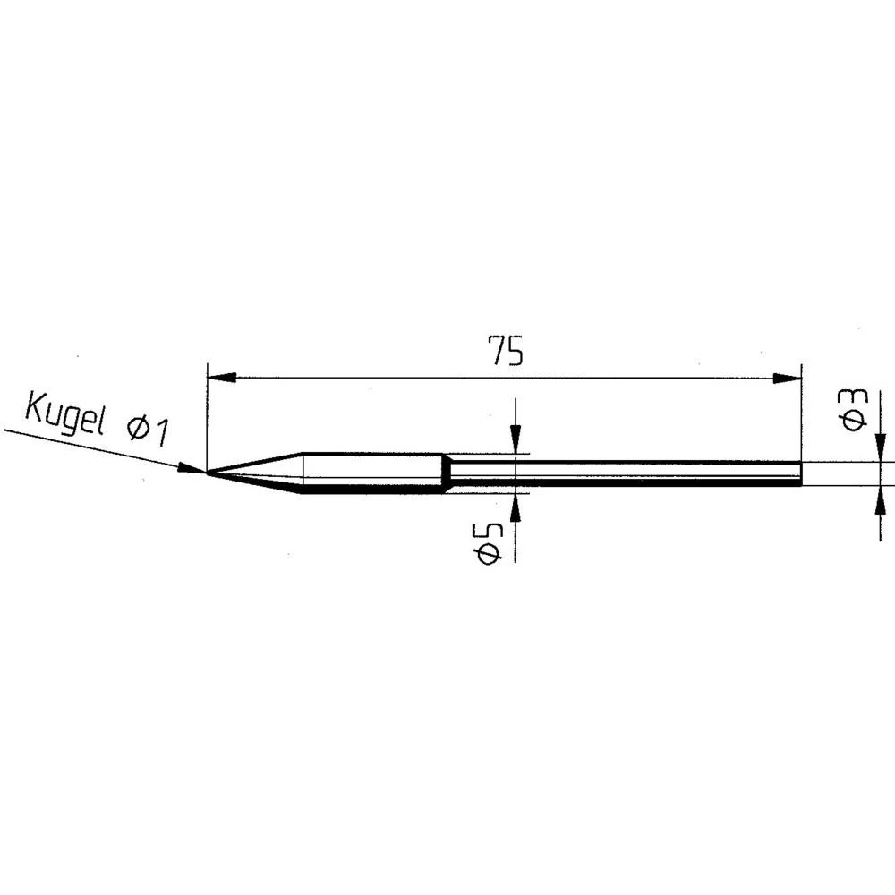 Ersa 0212ADLF Lemni vrh Oblik olovke Veličina vrha 1 mm Content 1 ST slika