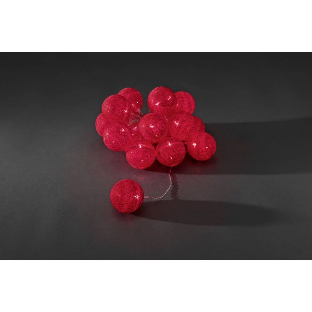 Konstsmide 3136-553 Svjetlosni lanac za tulume Svitak Unutra ATT.CALC.EEK: A (A++ - E) strujni pogon LED Crvena Osvjetljena dulj slika