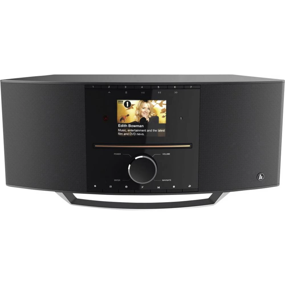 Internet Stolni radio Hama DIR3505MSCBT AUX, Bluetooth, CD, DAB+, UKW, USB Funkcija punjenja baterije, Multiroom mogućnost Crna slika