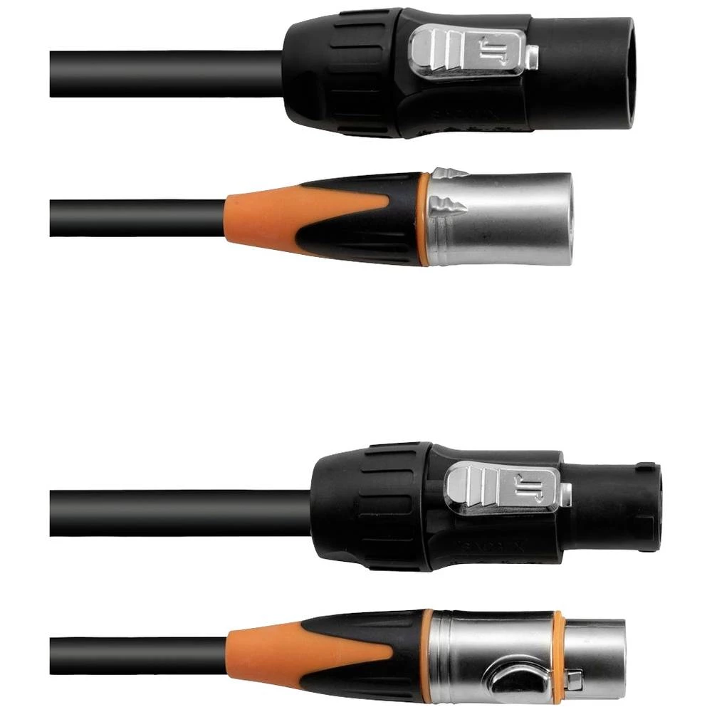 Eurolite  DMX priključni kabel [1x XLR utičnica 3-polna - 1x XLR utičnica 3-polna] 3 m slika