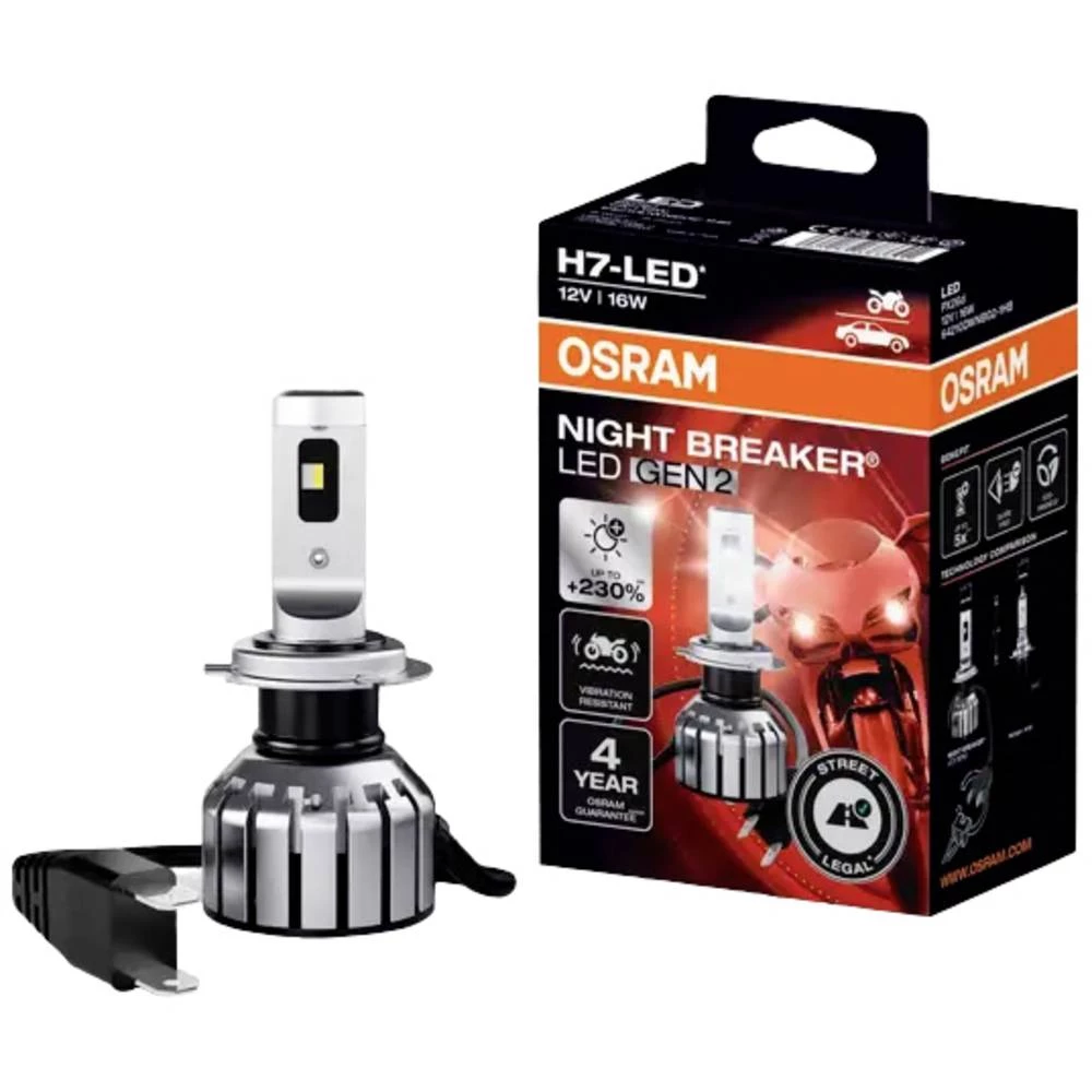 OSRAM 64210DWNBG2 led žarulje Night Breaker® LED H7 16 W 12 V slika