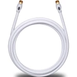 Antene, SAT Priključni kabel [1x Muški konektor F - 1x Muški konektor F] 7.50 m 120 dB pozlaćeni kontakti Bijela Oehlbach