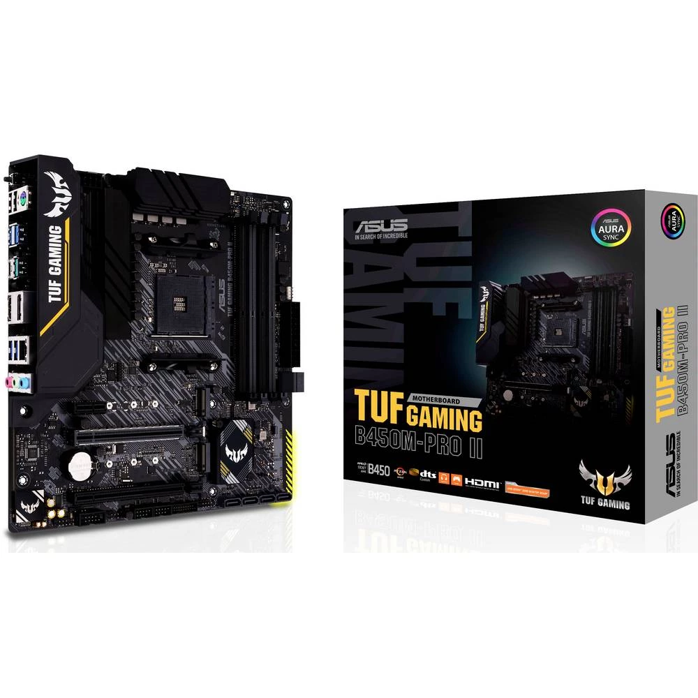 Asus TUF GAMING B450M-PRO II matična ploča Baza AMD AM4 Faktor oblika ATX Set čipova matične ploče AMD® B450 slika