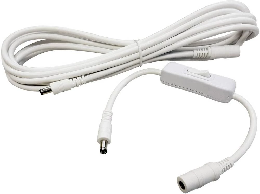 TRU COMPONENTS Niskonaponski produžni kabel Niskonaponski adapter-Niskonaponski konektor 2.1 mm 5.5 mm 3 m 1 ST slika