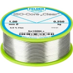 Felder Löttechnik ISO-Core "Clear" Sn100Ni+ Lemna žica, bezolovna Svitak Sn99.25Cu0.7Ni0.05 0.250 kg 1 mm