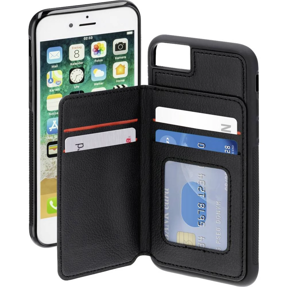 Hama CO RED Flip Case iPhone 6, iPhone 6S, iPhone 7, iPhone 8 Crvena, Crna slika