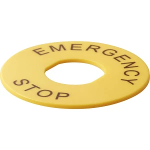 Prsten za upozorenje za prekidač za isključivanje u nuždi (Ø) 40 mm Stop u nuždi Žuta TRU COMPONENTS TC-S10 1 ST slika