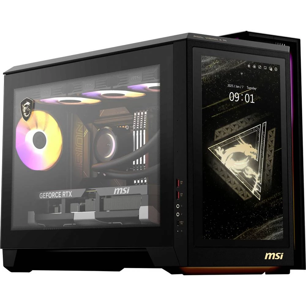 MSI Gaming pc MEG Vision X AI 2NVV7-009AT 2.5 cm (1 palac) Intel® Core™ Ultra 9 (Series 2) 265 K 5.5 GHz 32 GB RAM 2 TB slika