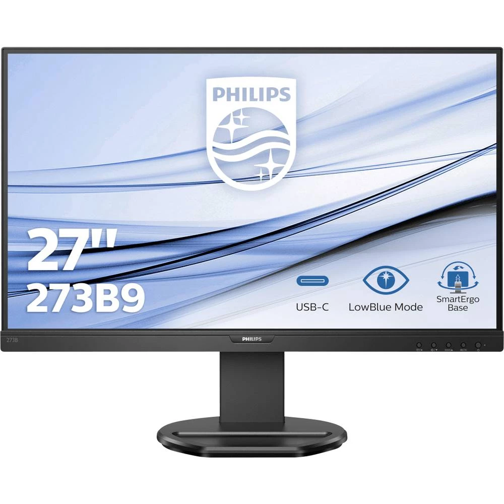 Philips 273B9 LCD zaslon 68.6 cm (27 palac) Energetska učinkovitost 2021 E (A - G) 1920 x 1080 piksel Full HD 4 ms utičnica za slušalice, audio line-in IPS LED slika