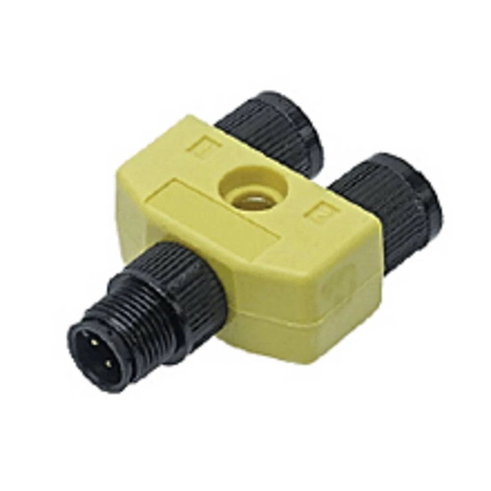 Molex 1200680137 Micro-Change (M12) Solid Body Splitter, 1 x 5-Pole Male to 2 x 5-Pole Females, Black Overmold slika