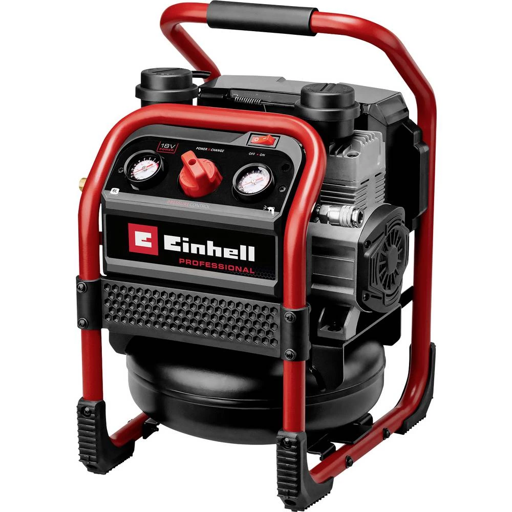 Einhell Professional 4020385 akumulatorski kompresor SILENZZO 18/160 8 bar 2 cilindra slika