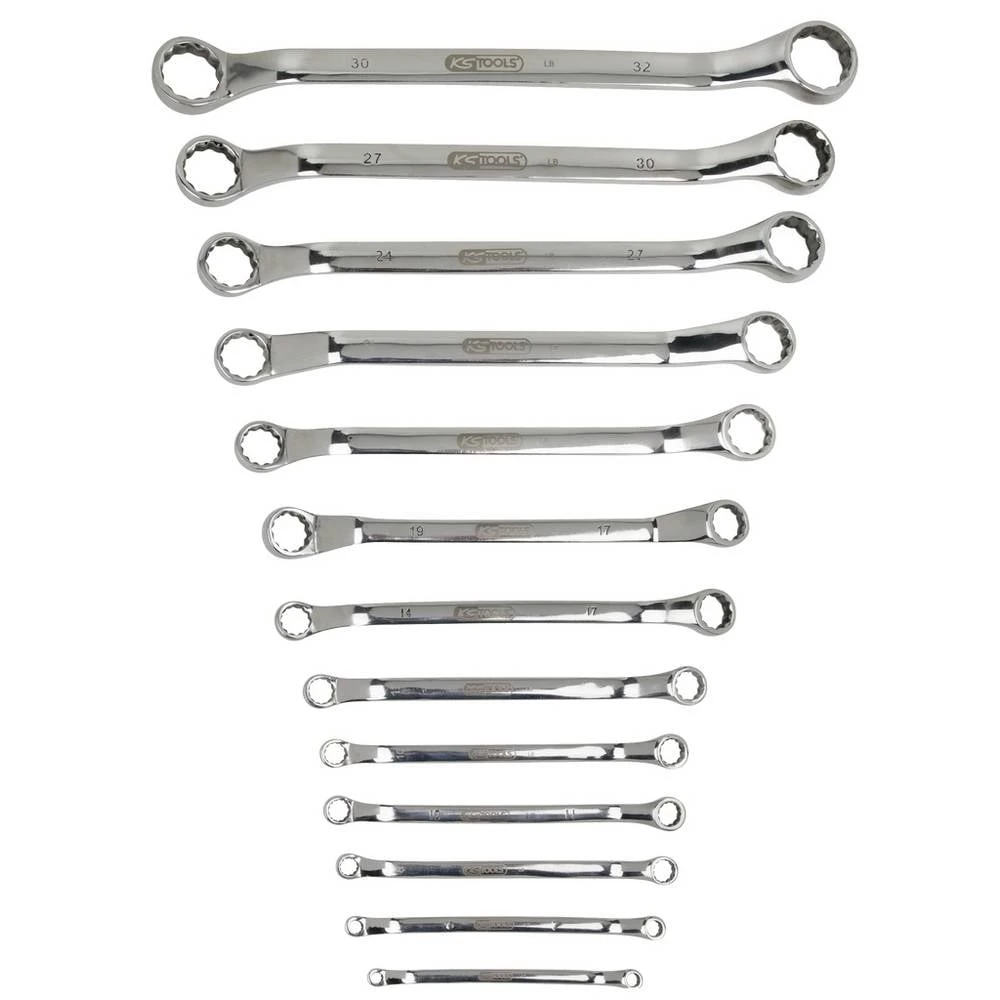 KS Tools 9641150 964.1150 komplet duplih prstenastih ključeva Veličina ključa (metrička) (naslov) 8 - 30 mm slika
