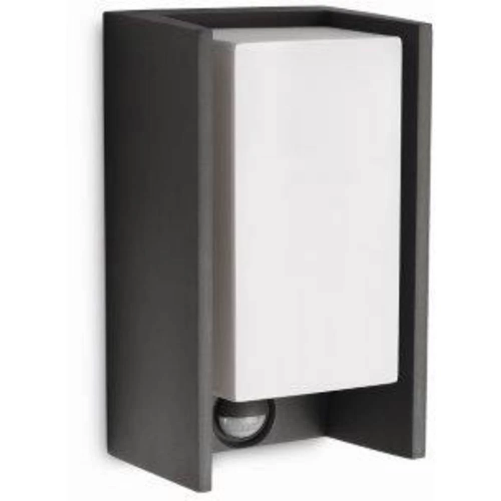 Vanjsko zidno svjetlo s detektorom pokreta LED E27 15 W Philips Lighting Bridge 163529316 Antracitna boja slika