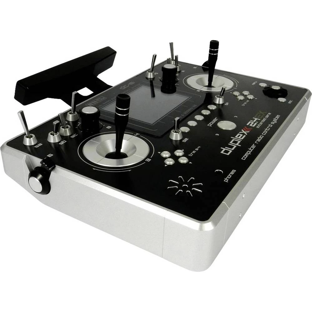 Jeti DC-16 II srebrna panel daljinski upravljač 2,4 GHz Broj kanala: 24 slika