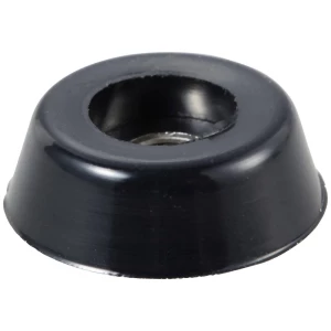 TRU COMPONENTS TC-11654308 nogica za uređaje pričvršćivanje vijcima, okruglo crna (Š x V) 15 mm x 5 mm 1 St. slika