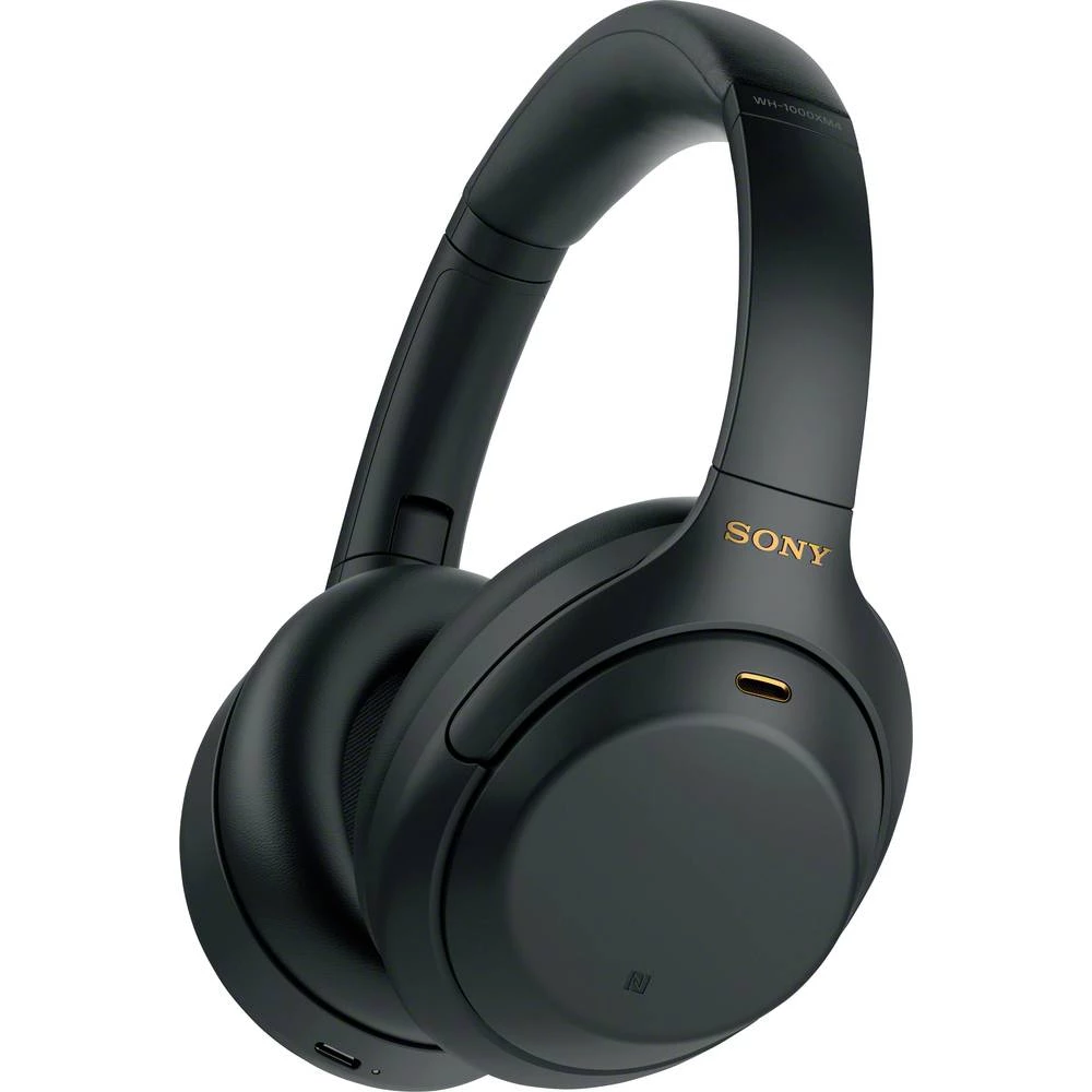 Sony WH-1000XM4 HiFi Over Ear slušalice Bluetooth®, žičani stereo crna poništavanje buke sklopive slika