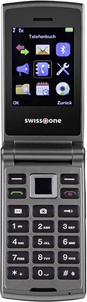 swisstone SC700 Preklopni telefon Titan slika