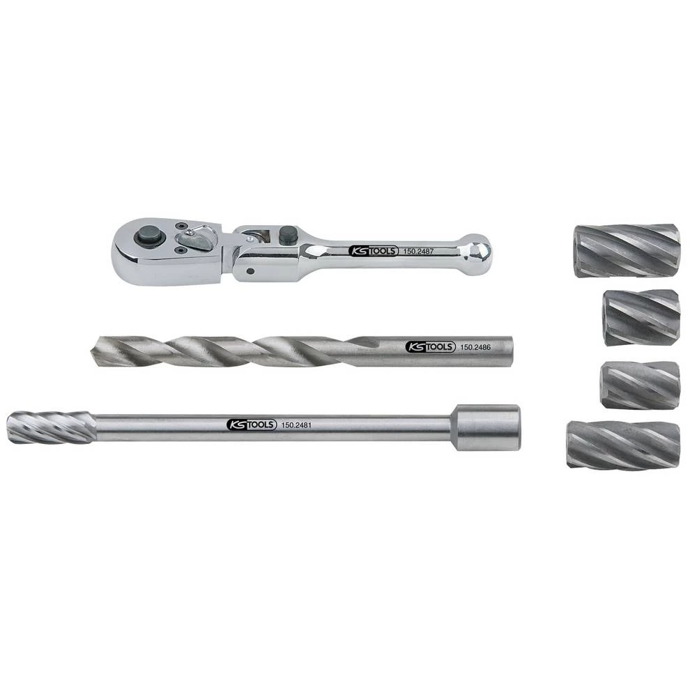 KS Tools 150.2480 Set razvrtača ABS senzora, 7 kom slika