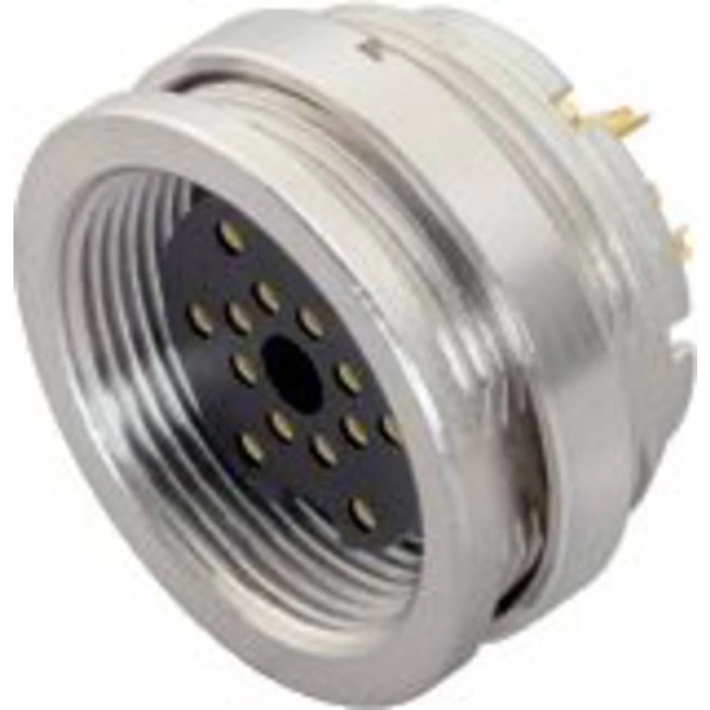 binder 09 0132 00 12-20 utičnica s prirubnicom žženski konektor, ravni Ukupan broj polova: 12 Serija (Okrugli utični kon slika