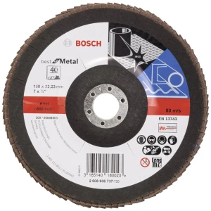 Bosch Accessories 2608606737 X571 lepezasta brusna ploča promjer 180 mm Promjer bušotine 22.33 mm čelik 1 St. slika