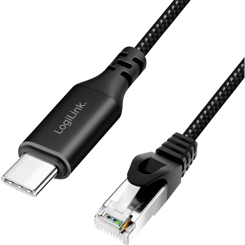 LogiLink USB 3.0 adapterski kabel [1x USB-C® USB 3.2 (gen. 1) - 1x RJ45-utikač 8p8c] CU0415 7.50 m slika