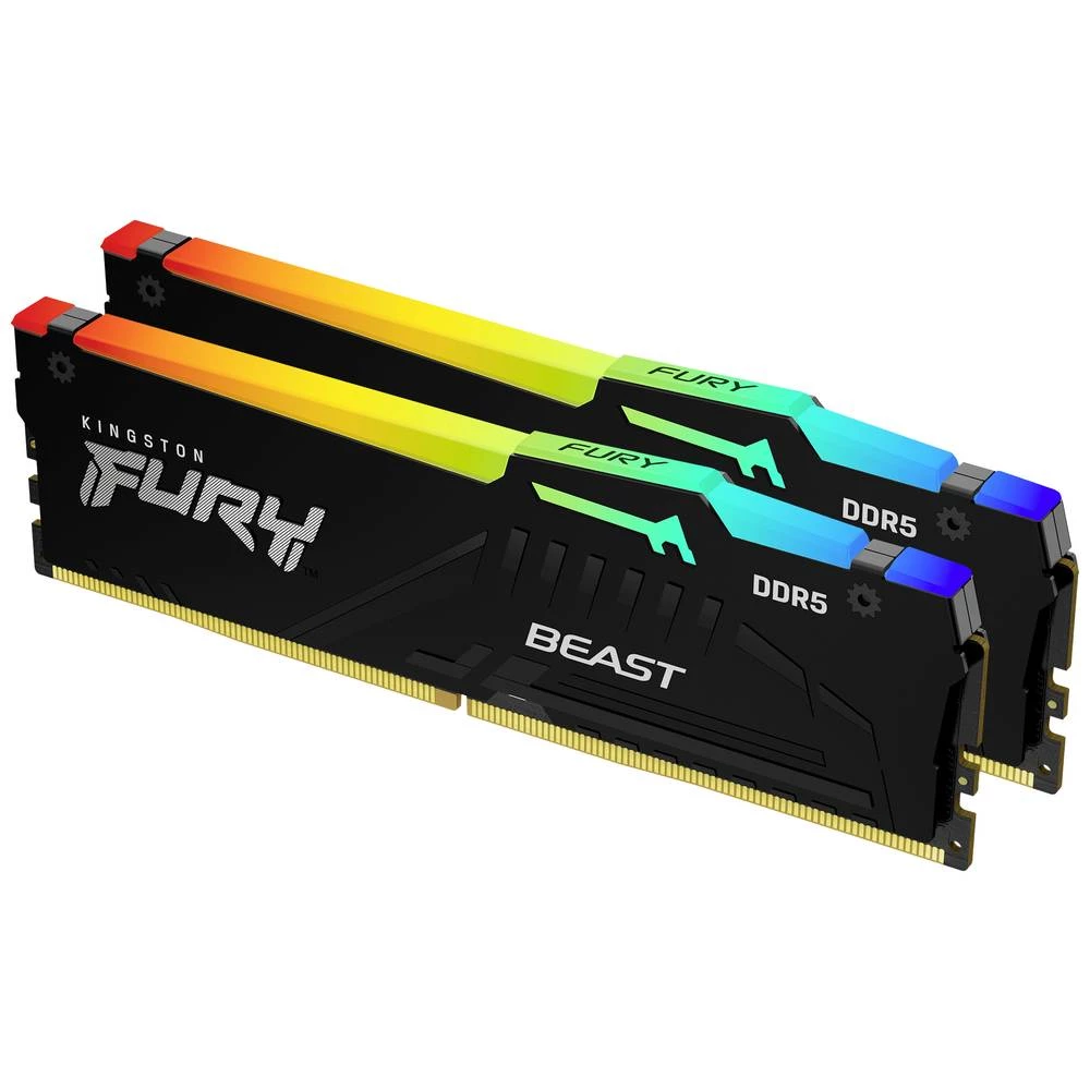 Kingston CL30 FURY Beast RGB XMP komplet radne memorije za računalo DDR5 64 GB 2 x 32 GB bez ECC-a 288pin DIMM CL30 KF56 slika