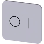 Siemens 3SU1900-0AF81-0QG0 ploča za natpise kvadratan (Š x V) 22 mm x 22 mm O I srebrna, crna 10 St.