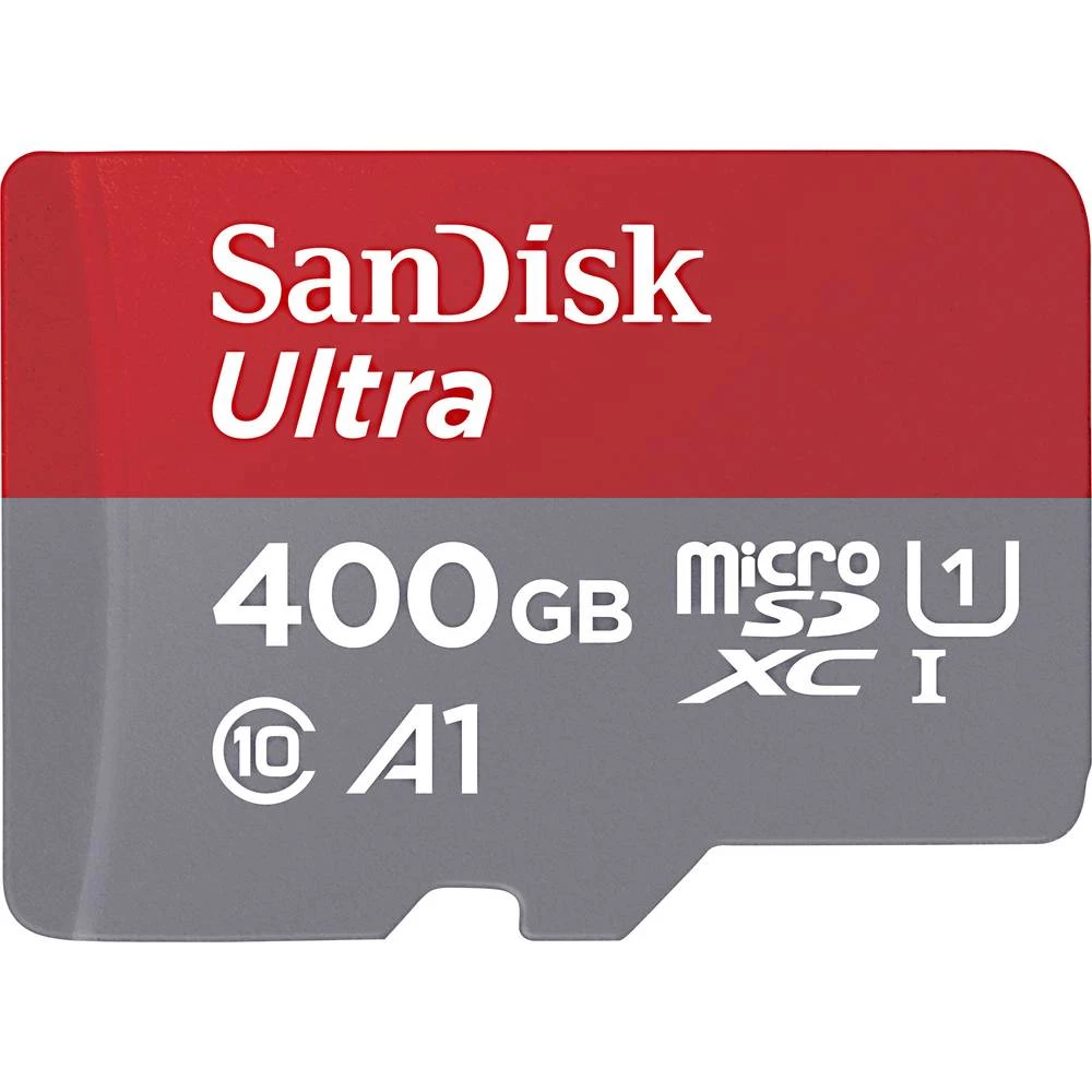 microSDXC kartica 400 GB SanDisk Ultra® Class 10, UHS-I Standard izvedbe A1, Uklj. Android softver, Uklj. SD-adapter slika