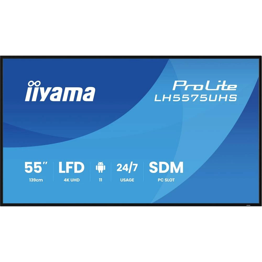 Iiyama LH5575UHS-B2AG Digital Signage zaslon Energetska učinkovitost 2021: G (A - G) 139 cm 54.6 palac 3840 x 2160 Pixel slika
