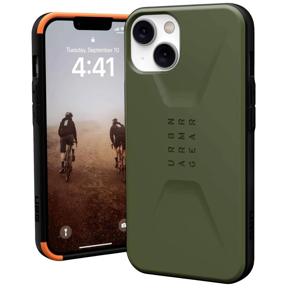 Urban Armor Gear Civilian Pogodno za model mobilnog telefona: iPhone 14, iPhone 13, maslinasta Urban Armor Gear Civilian case Apple iPhone 14, iPhone 13 maslinasta slika