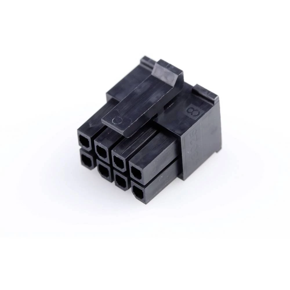 Molex 430250800 Micro-Fit 3.0 Receptacle Housing, Dual Row, 8 Circuits, UL 94V-0, Low-Halogen, Black slika