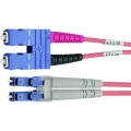 Staklena vlakna Svjetlovodi Priključni kabel [1x Muški konektor SC - 1x Muški konektor LC] 50/125 µ Multimode OM4 2 m Tele slika