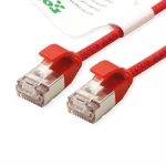 Roline green 21443317 RJ45 mrežni kabel, Patch kabel CAT 6a U/FTP 5.00 m crvena 1 St.