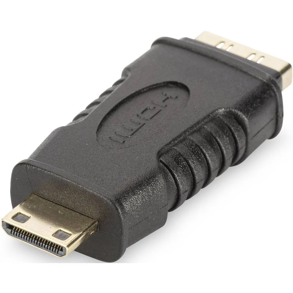 HDMI Adapter [1x Muški konektor Mini HDMI tipa C - 1x Ženski konektor HDMI] Crna Digitus slika