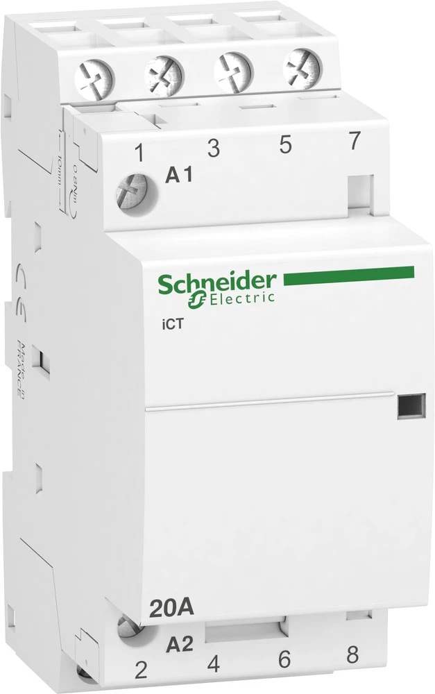 Schneider Electric A9C22824 Instalacijski kontaktor 1 ST 4 zatvarač 1.6 W 400 V/AC 20 A slika