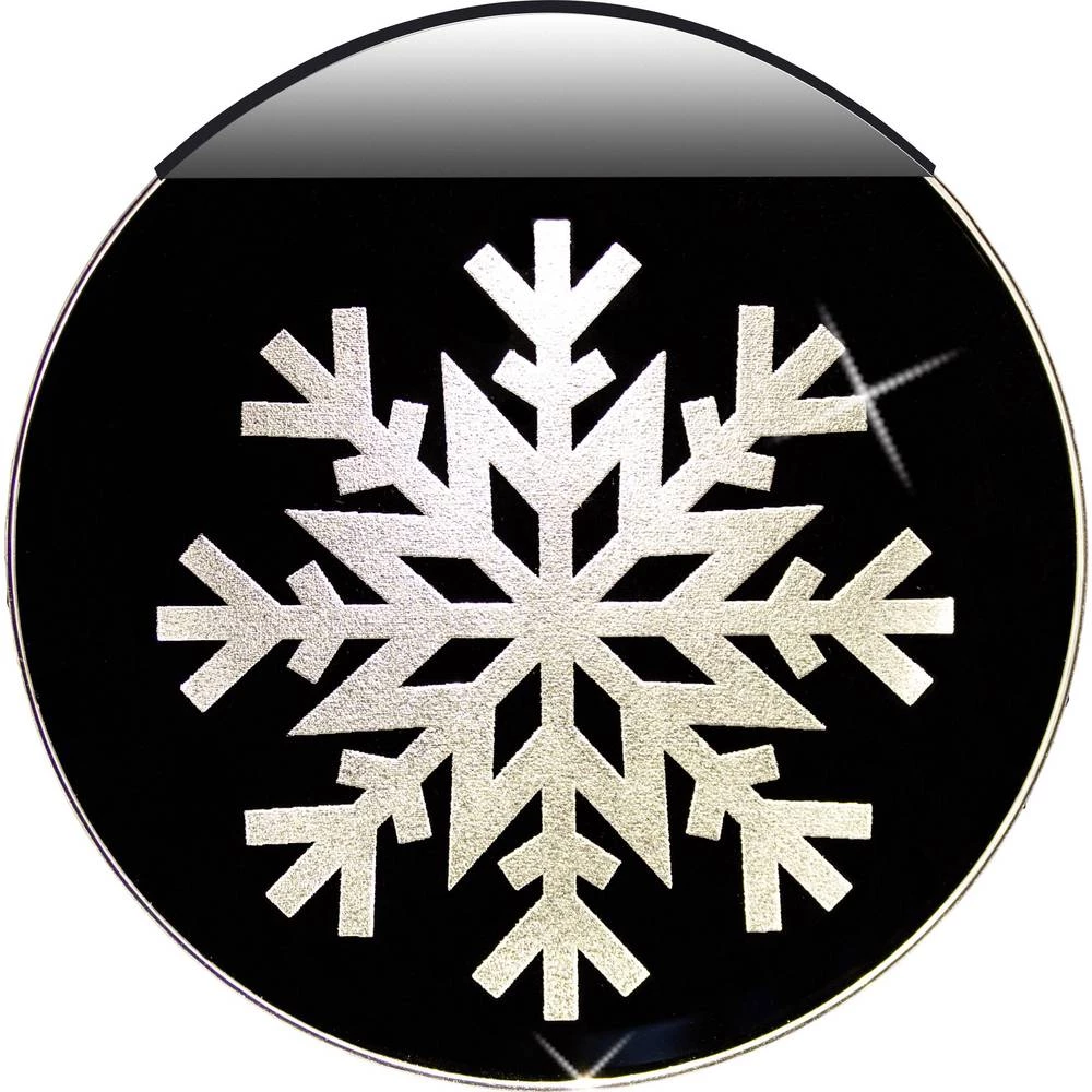 Krinner 76100 LED slika za prozor pahuljica toplo bijela LED prozirna slika