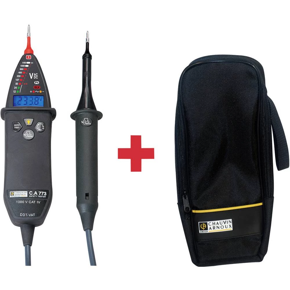 Chauvin Arnoux C.A 773 dvopolni tester napona  CAT IV 1000 V LCD slika