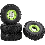 Reely 1:10 XS Buggy Kompletni kotači Block-Profil 6 krakova Srebrna 4 ST