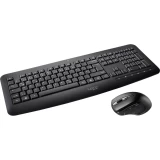 Sygonix Connect SC-KMC-300 bežično tipkovnica, set miša s numeričkom tipkovnicom njemačka, qwertz crna