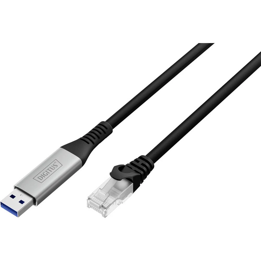 Digitus USB, USB 3.0 adapterski kabel [1x USB, USB 3.2 gen. 1 (USB 3.0) - 1x RJ45, RJ45-utikač] AK-300600-050-S 5 m zašt slika
