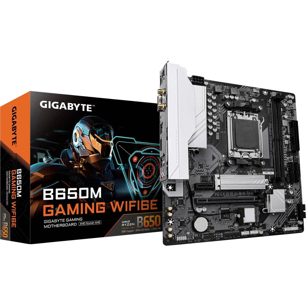 Gigabyte B650M GAMING WIFI6E matična ploča Baza #####AMD AM5 Faktor oblika (detalji) Micro-ATX slika